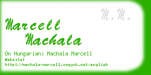 marcell machala business card